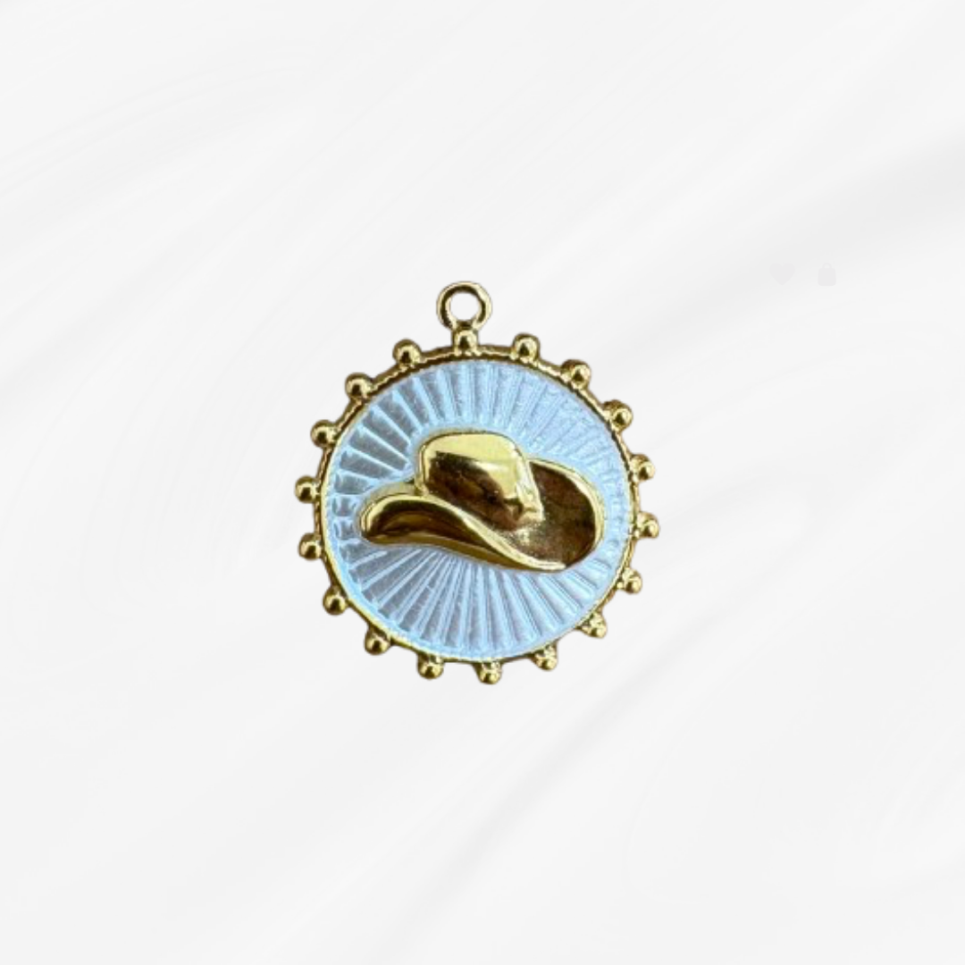Charm Chapeau de Cowboy Blanc