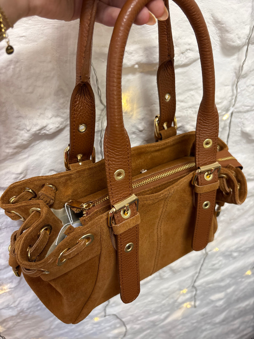 Sac Julia en Daim Camel
