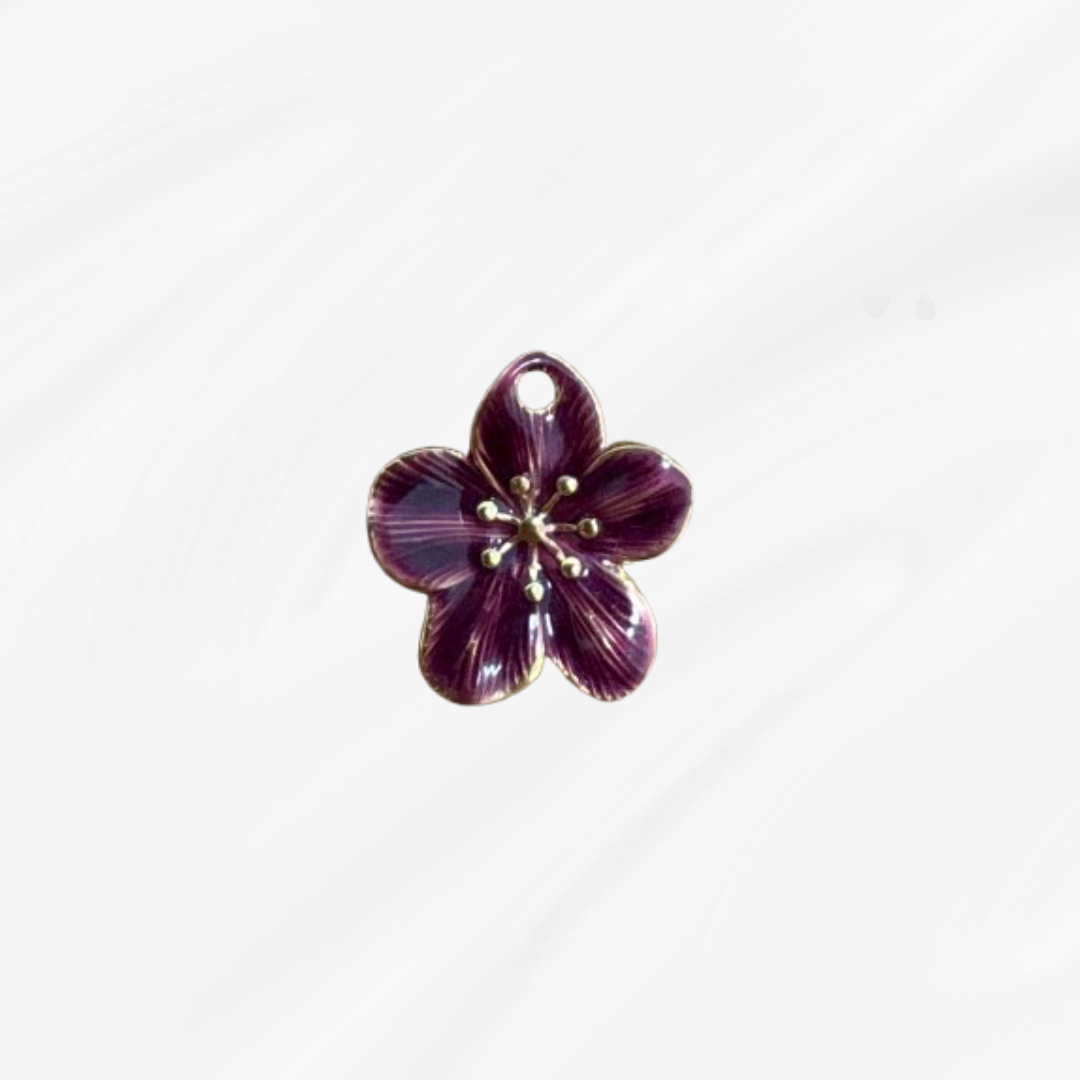 Charm Fleur de Cerisier Violette