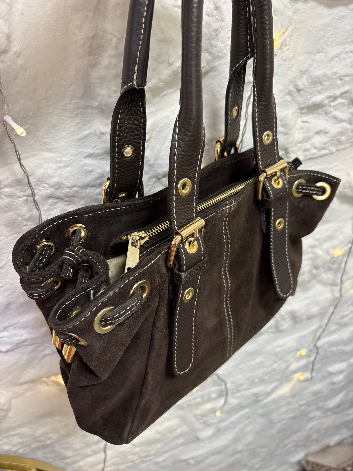 Sac Julia en Daim Chocolat