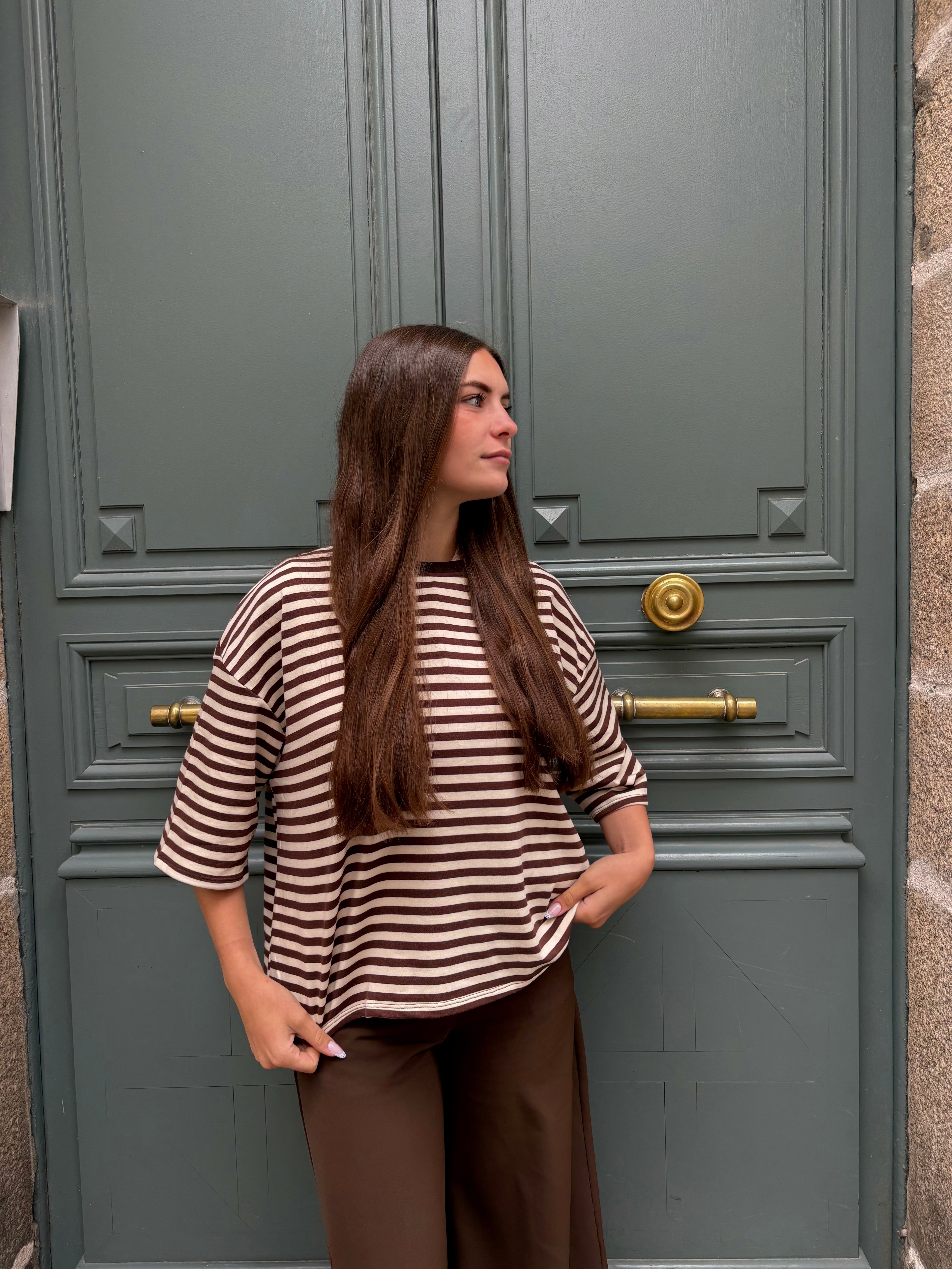 T-shirt Amaya Marron