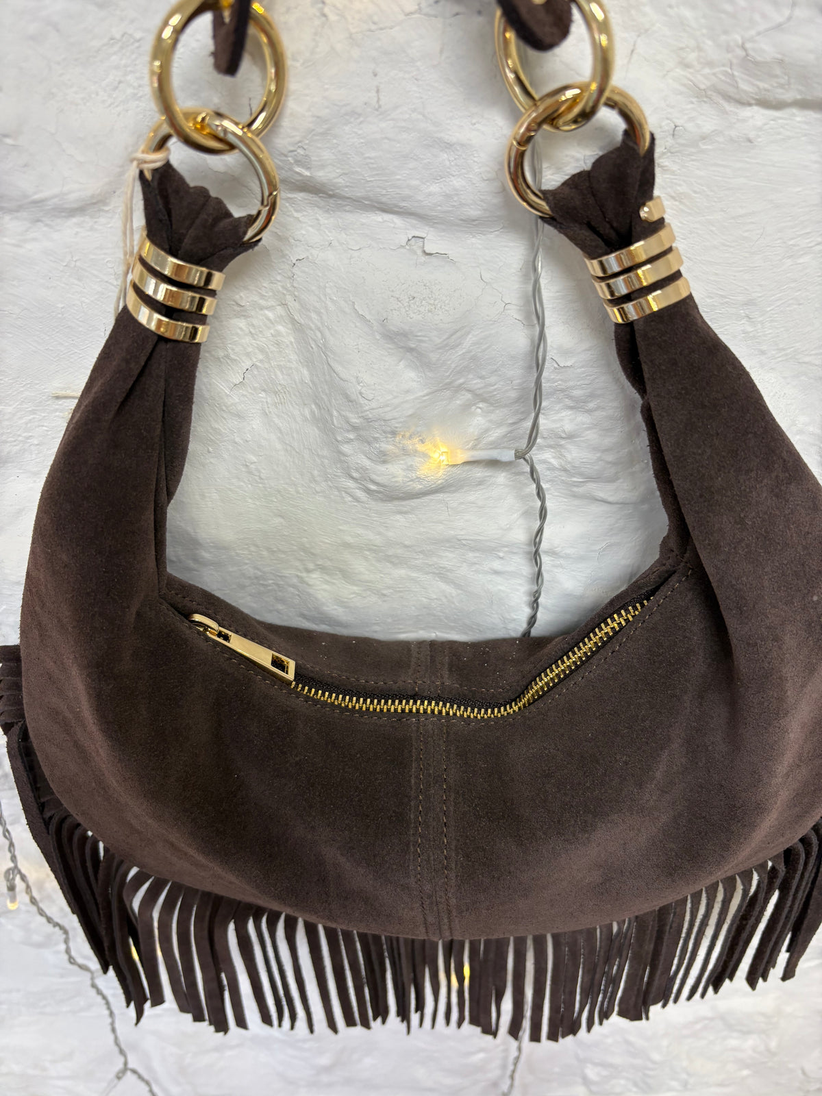 Sac Iris en Daim Chocolat