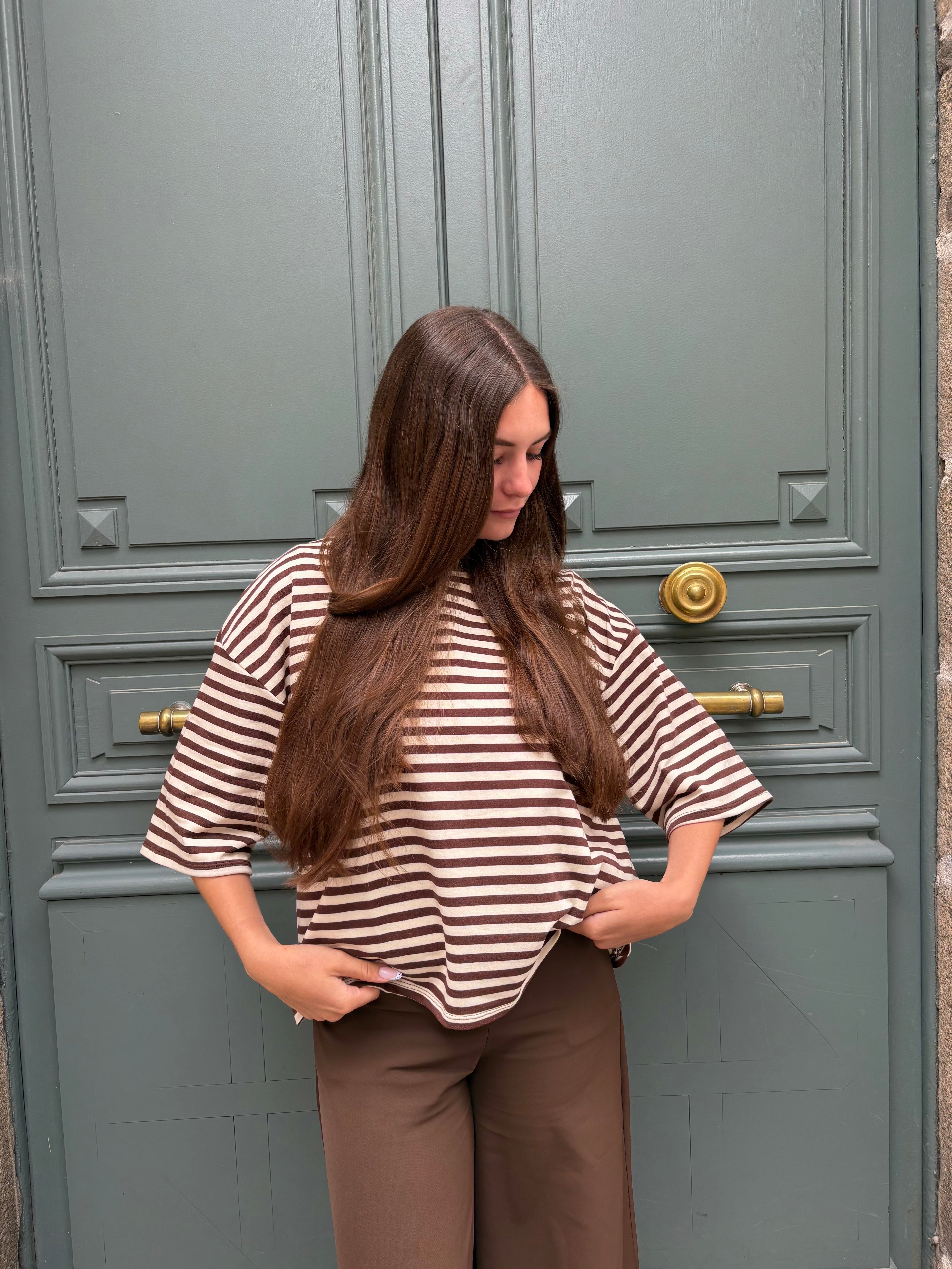 T-shirt Amaya Marron